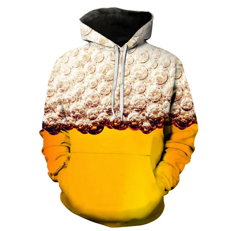 Новые модные толстовки с 3D принтом пивной/Драконий шар/Токийский Гуль и другие