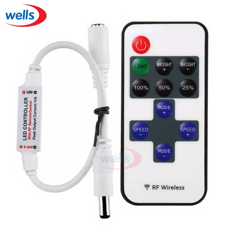 Горячая продажа 1 шт Мини RF беспроводной светодиодный пульт дистанционного