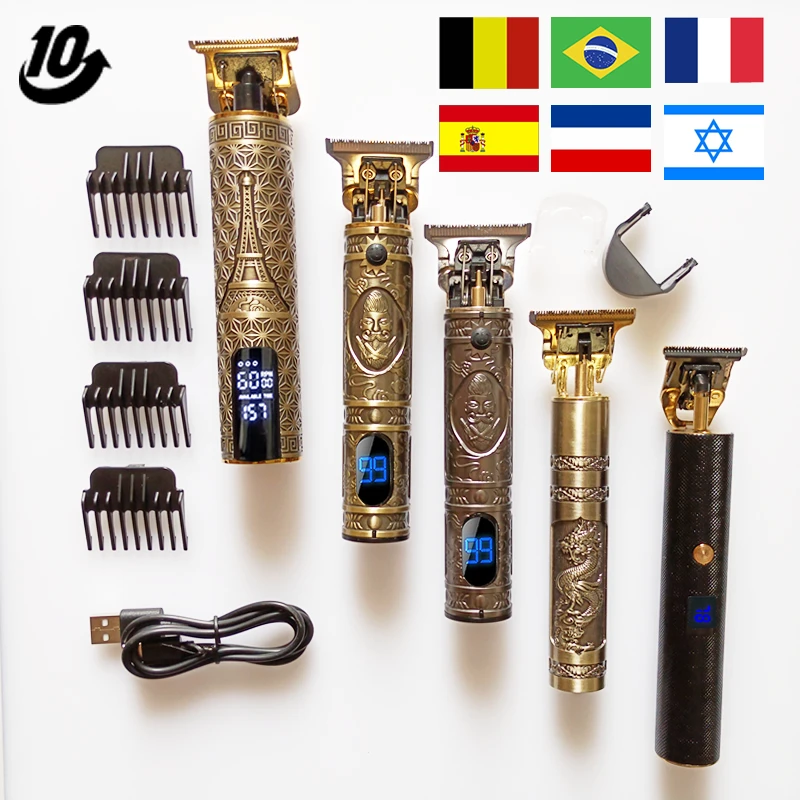 

2021 LCD Professional Hair Clipper Hair Trimmer for Men Electric Shaver for Men Beard Trimmer Razor for Men Hair Cutting Machine