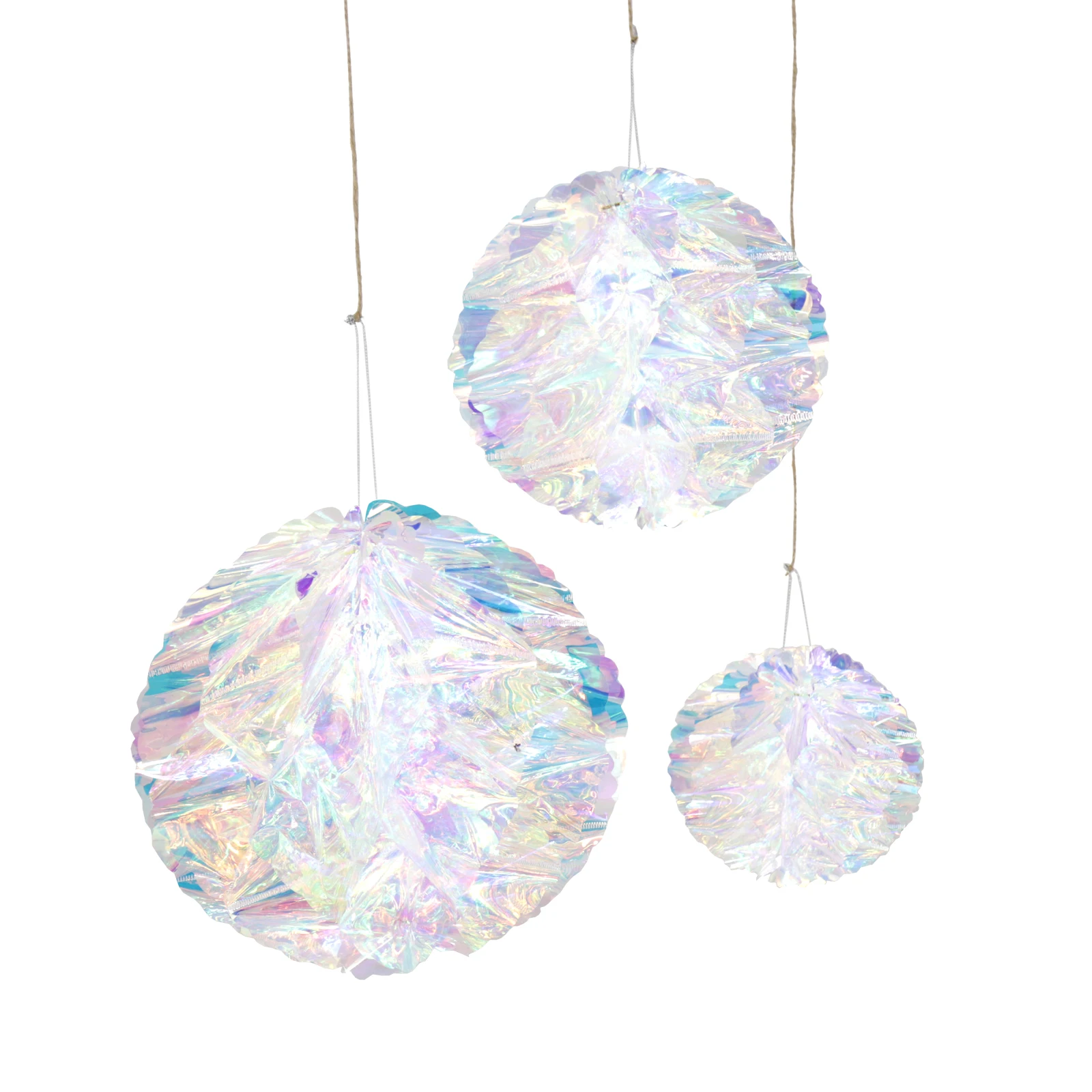 DIY Переливающаяся блестящая радужная пленка с Сотами снежинками шариками