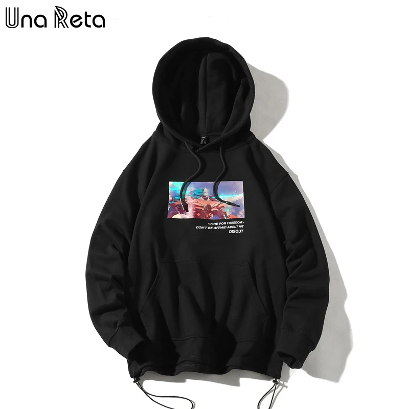 Толстовка с капюшоном UnaReta Man уличная для скейтборда толстовка в стиле хип-хоп