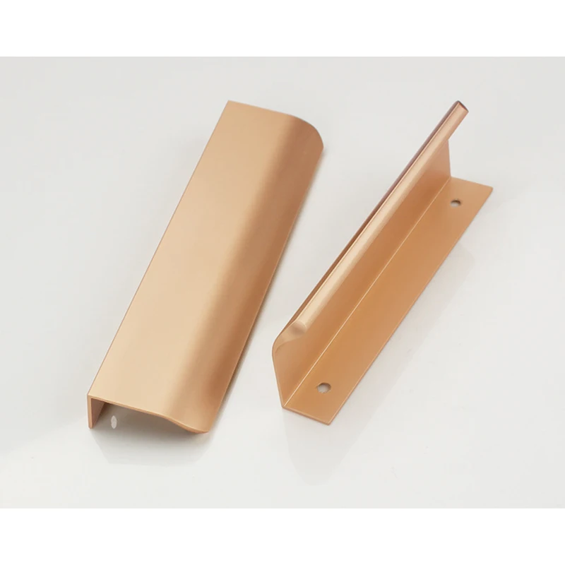 Скрытые ручки для шкафов из алюминиевого сплава кухонного шкафа Мебельная ручка