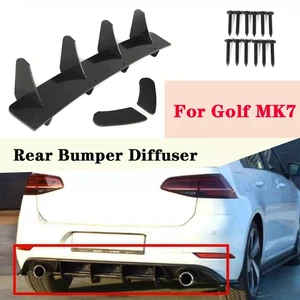 AU04 -Car Rear Bumper Lip Diffuser Spoiler Splitter for Golf 7