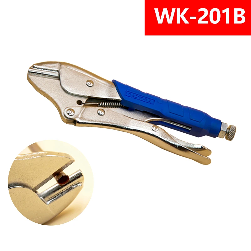 

DSZH WK-201B Multitool 0-7mm Metal Tube Brass Sealing Pliers Pipe Clamp 45 Steel Tools Copper Pipe Crimp