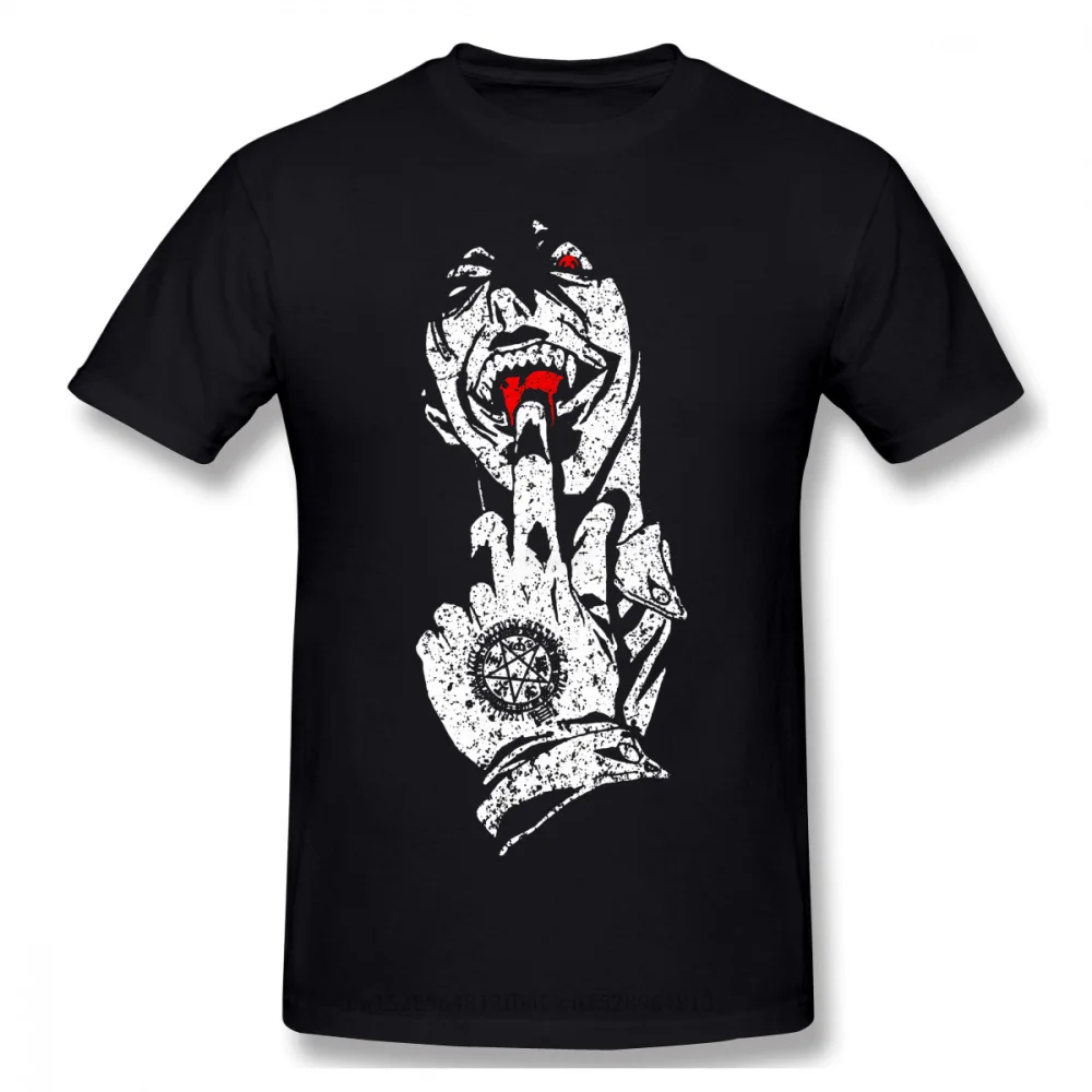 

Hellsing Manga Abraham Van Helsing Anime Creative TShirt for Men Alucard Essential Basic T Shirt Hip Hop Birthday Gifts Tops 6XL