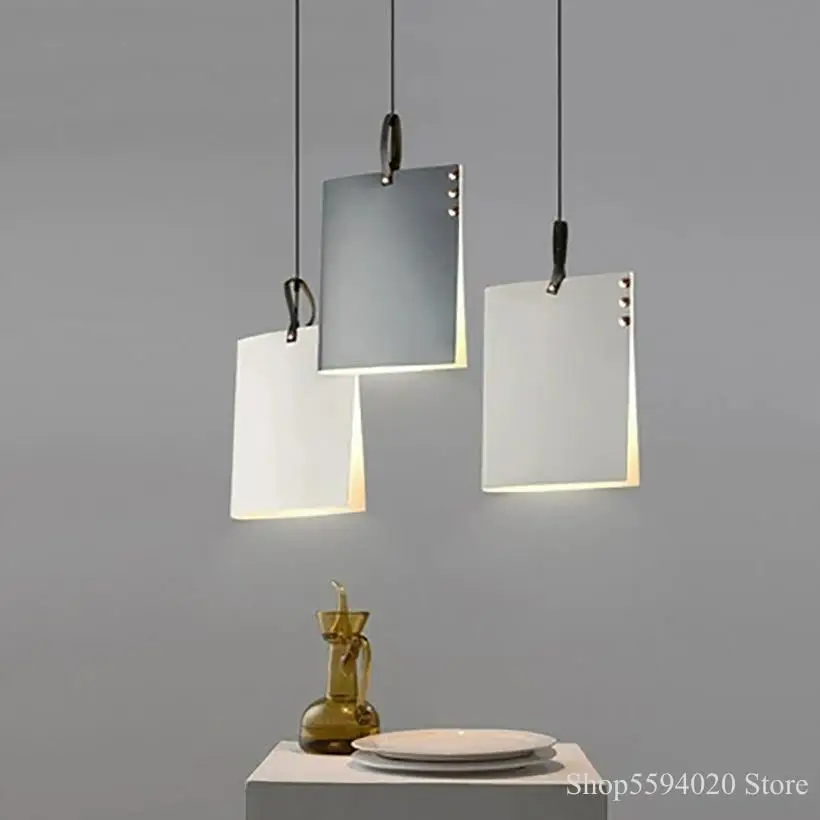 Скандинавский книжный Железный художественный подвесной светильник для