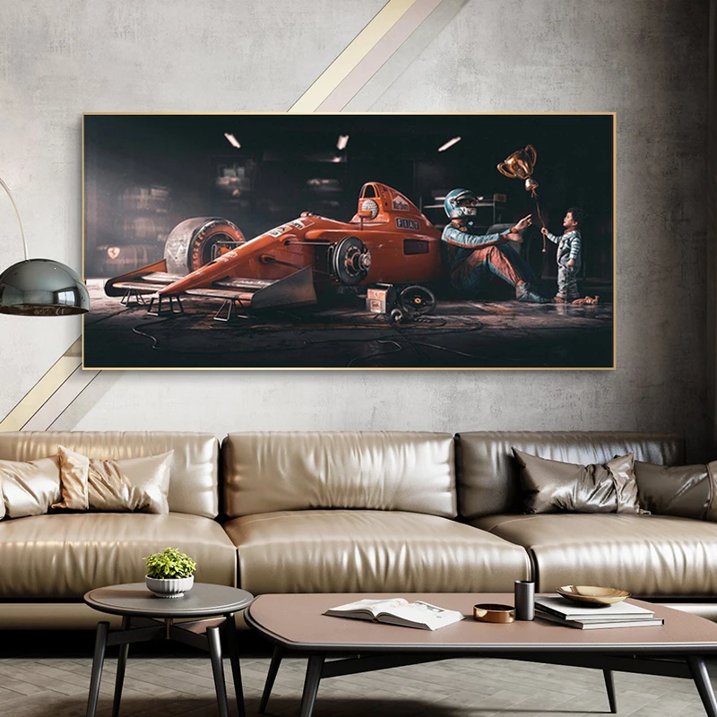 

Modern Racing Car Posters Canvas Painting Vintage Wall Art Pictures and Prints for Living Room Home Decoration Paintings Cuadros