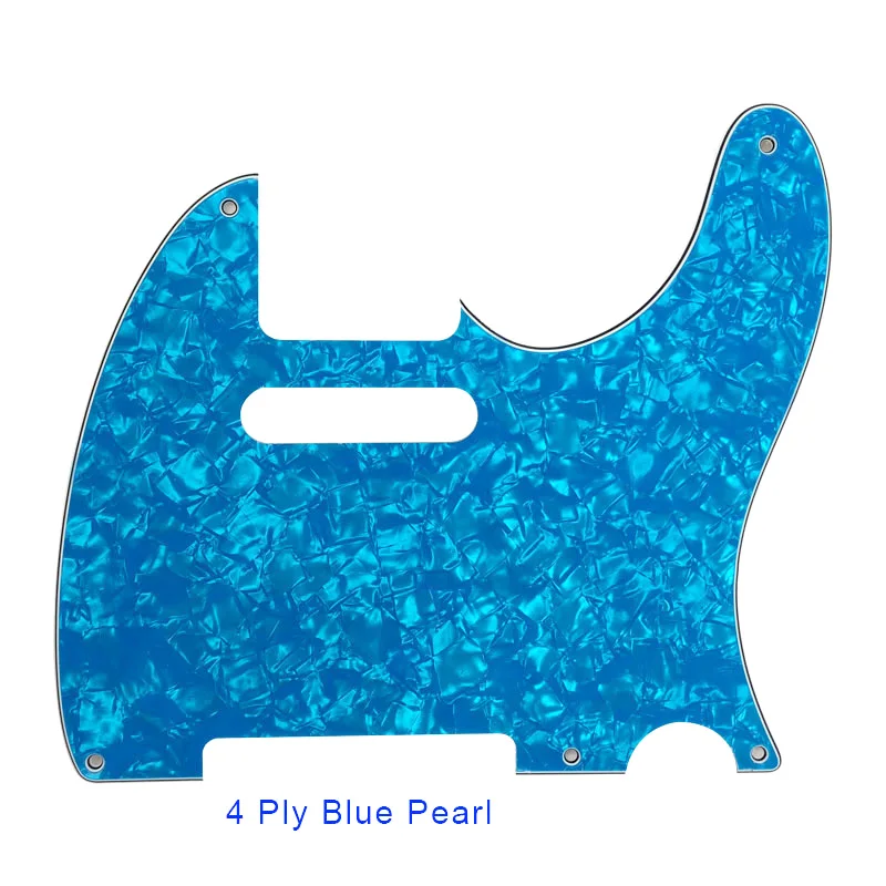 4 ply blue pearl Pleroo гитары Запчасти разные цвета на выбор 5 винтовых отверстий накладку для нас Стандартный 52 год Tele гитара Telecaster защитная пластина - Цвет: 4 ply blue pearl