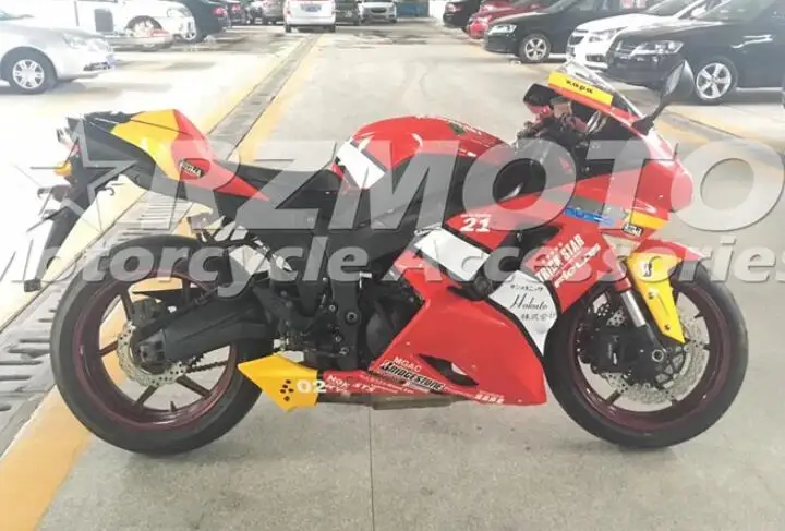 

Новый стиль из АБС-пластика для мотоцикла весь обтекатели комплект подходит для kawasaki Ninja ZX6R 636 2007 2008 07 08 6R ZX-6R Кузов Набор красный автомобиль с...