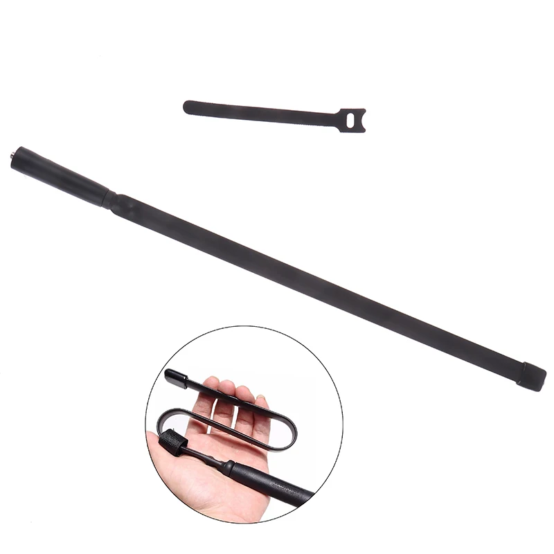 

1 шт. уличная тактическая антенна для игры, Двухдиапазонная VHF UHF 144/430Mhz Складная для Walkie Talkie