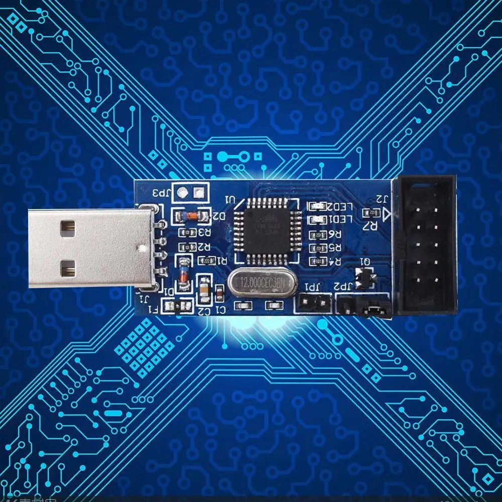 1 шт. Great IT USBASP USBISP AVR программатор USB ISP ASP ATMEGA8 ATMEGA128 Поддержка Win7 64|Компьютерные