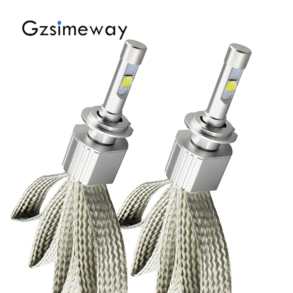 2 шт. автомобиль безвентиляторный HB3 D2H светодиодный фары комплект xhp70 6000 К Замена