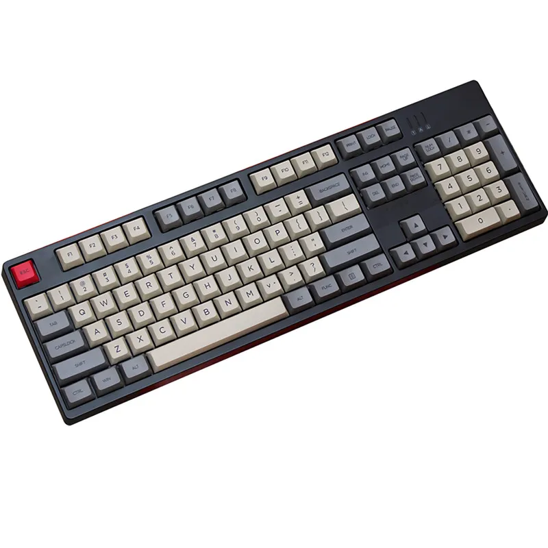 

108 Keys Space Grey Keycap Set KT1 Profile PBT Keycaps for 104/108 Keys Mechanical Keyboards