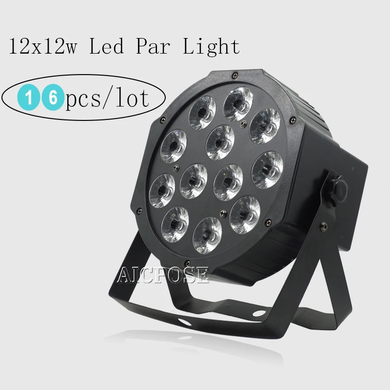 Светодиодная лампа Par RGBW 4 в 1 плоские led лампы par dmx512 для дискотек профессиональное