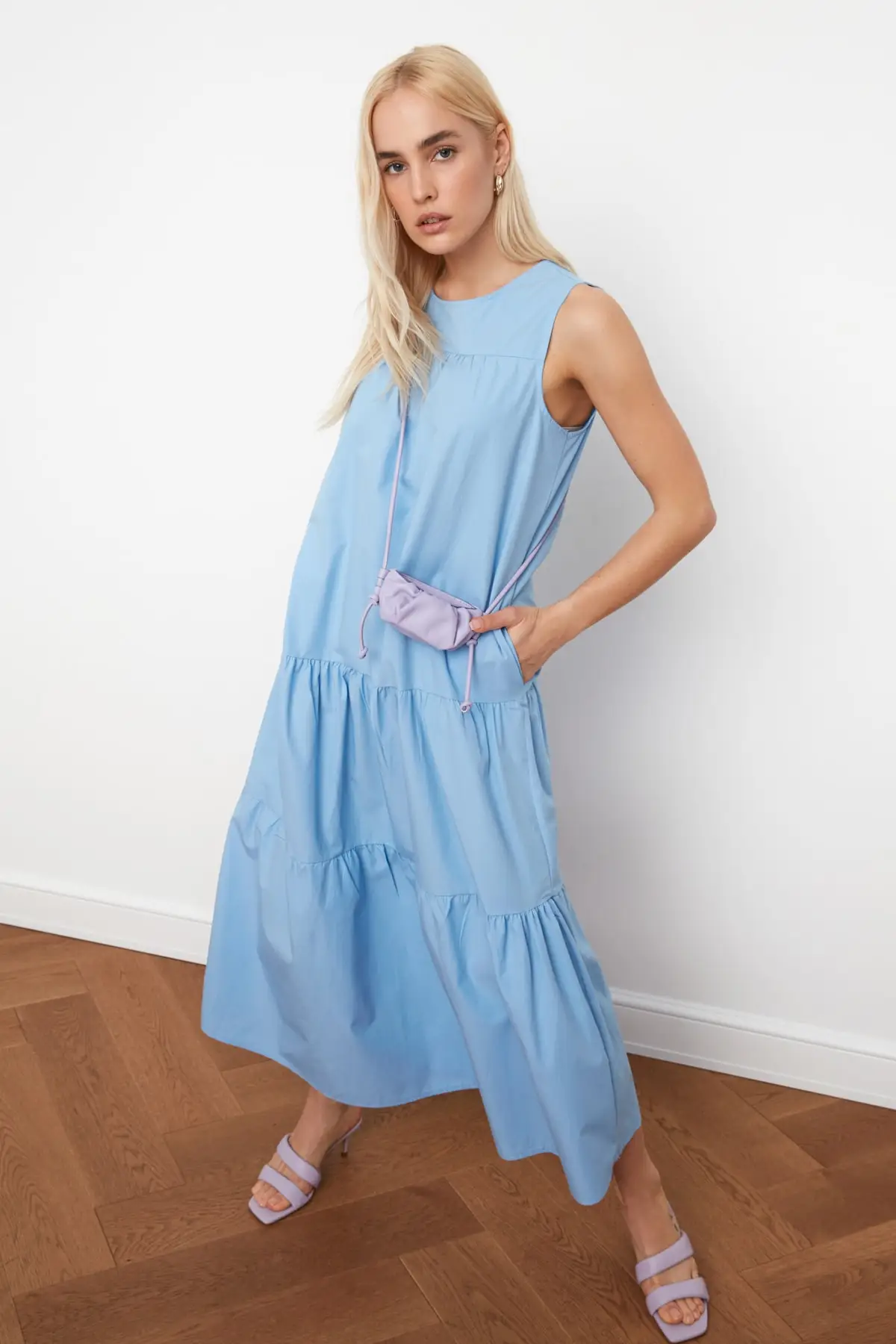 Длинное платье TWOSS21EL0440|Женские платья| |