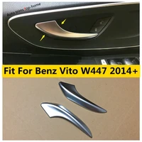 yimaautotrims inner car door pull doorknob handle bowl cover trim fit for mercedes benz vito w447 2014 2021 matte interior