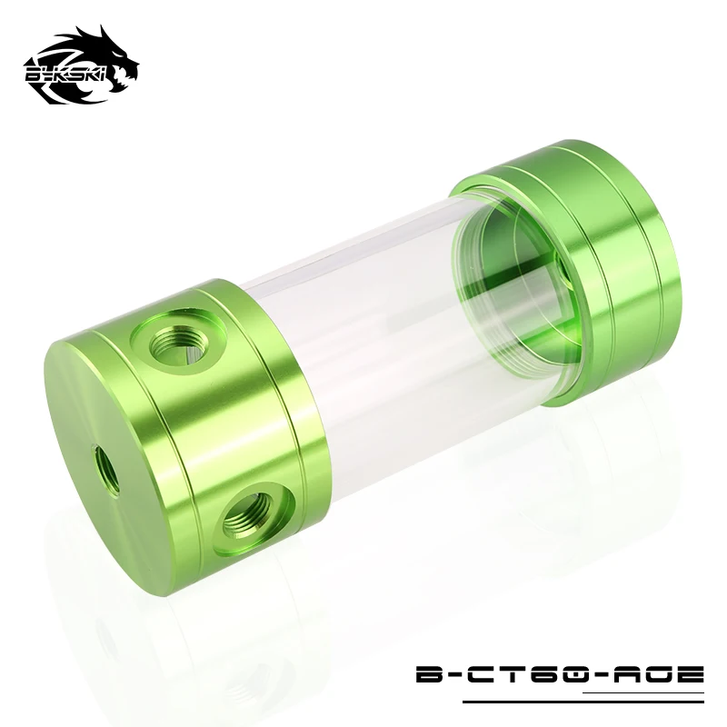 

Bykski PC water cooling 60mm Reservoir tank 150mm/200mm/260mm Transparent Black/Blue/Red/Green/Silver B-CT60