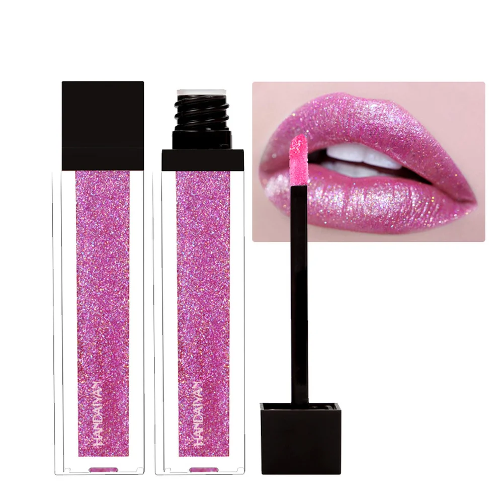 6 цветов бриллиантовый сияющий блеск для губ оттенок стойкий водонепроницаемый