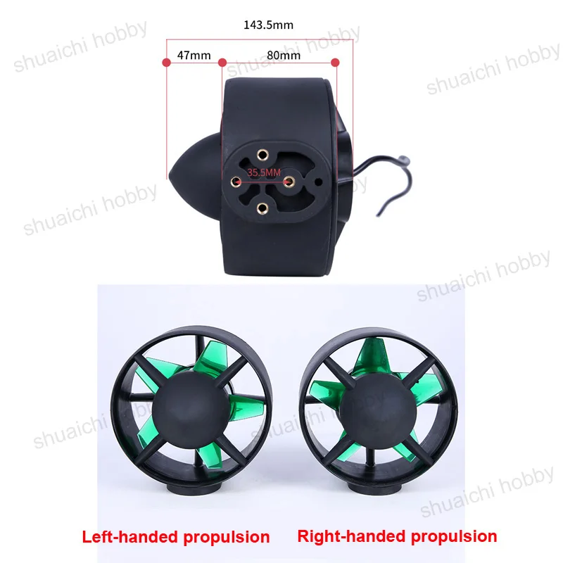 1 шт 24v 48v 800w подводный двигатель бе