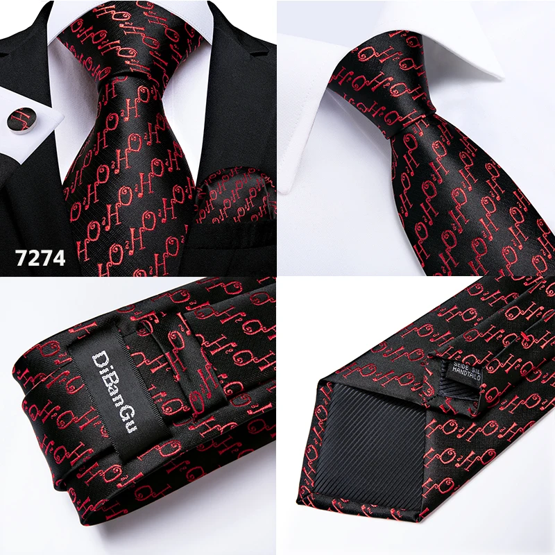 Мужской галстук красный зеленый снеговик дерево животные Шелковый