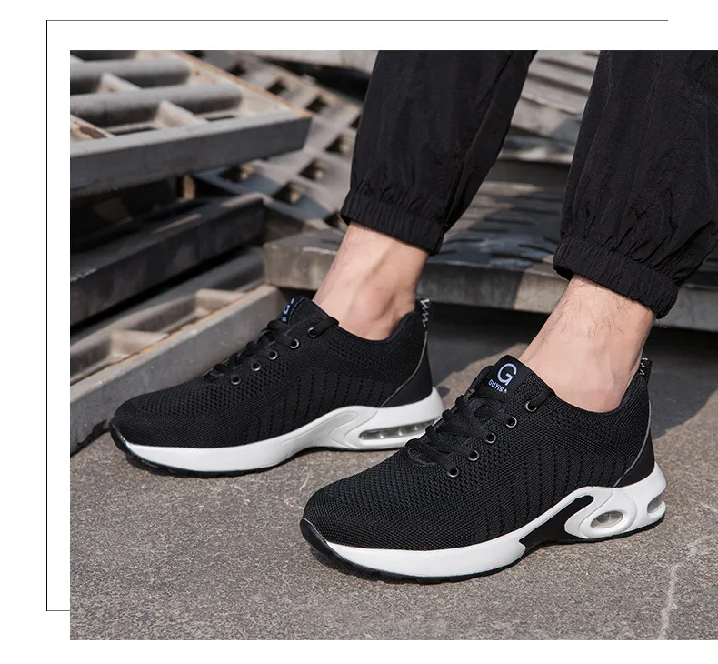 

37-46 New Men's Work Boots Steel Toe Anti-smashing Stab Work Shoes Safety Boots Anti-Slip Light Breathable Sneakers