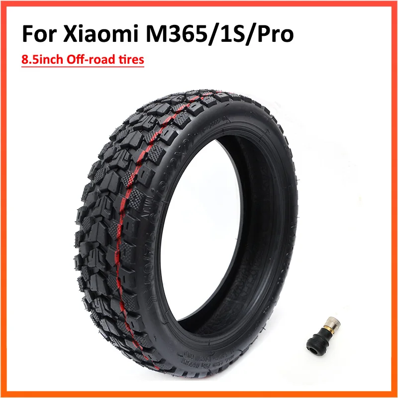 

8.5inch Vacuum Off Road Tire for Xiaomi Electric Scooter M365 1S Pro Kickscooter Pro2 8.5*2 50/75-6.1 Tubeless With Valve