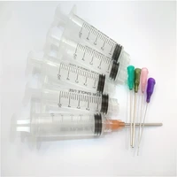 5pcs 5ml industrial dispensing syringe crimp sealed needle tips for glue oil ink syringes measure tool supplies