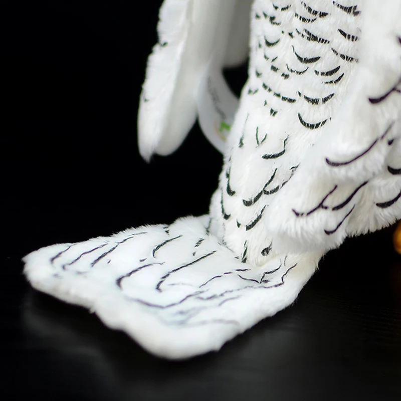 

25cm Soft Gyrfalcon Plush Toys Real Life White Bird Stuffed Animal Toys Gifts For Kids Boys Girls