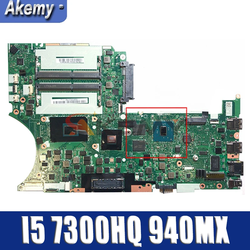 

Akemy For Lenovo ThinkPad T470P Laptop Motherboard DT473 NM-B071 CPU I5 7300HQ GPU 940MX 2GB 100% Test Work FRU 01HW895 01HW896