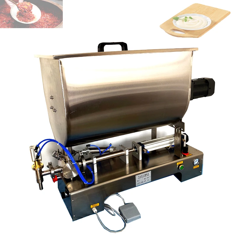 

Quantitative Liquid And Paste Dual Purpose Filling Machine Foe Honey Chili Sauce Sesame Paste Pneumatic Mixing Filling Machine