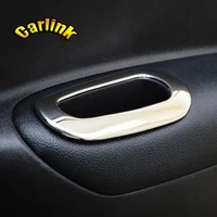 abs chrome car interior armrest handle cover trim sticker car styling for citroen c elyseepeugeot 301 2013 2016 accessories