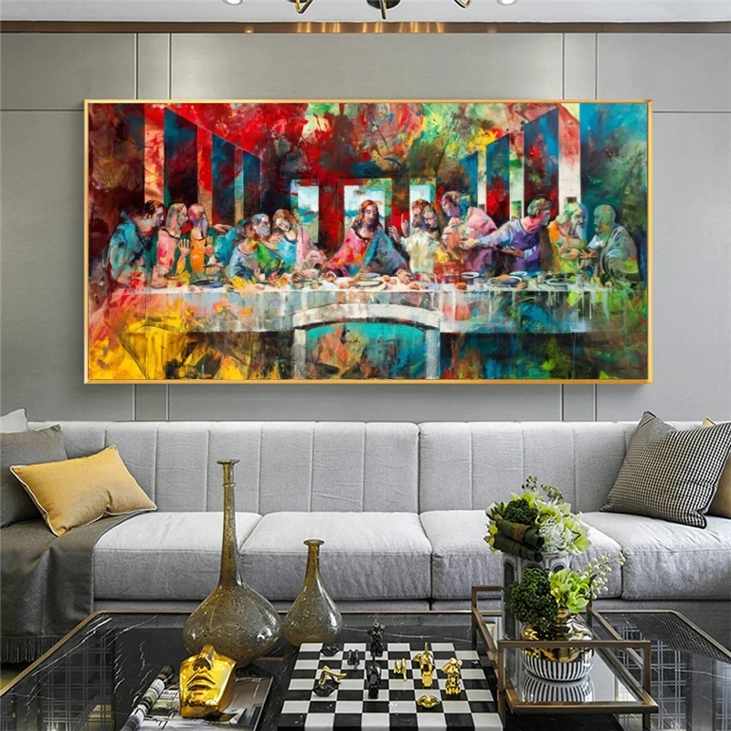 The Last Supper от Leonardo da Vinci Canvas настенные картины художественные плакаты и принты Christ