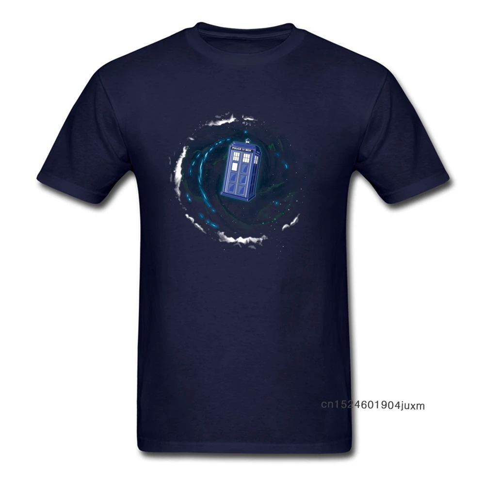 Dr.Who/Мужская футболка с космическим временем вечерние футболки из чистого хлопка