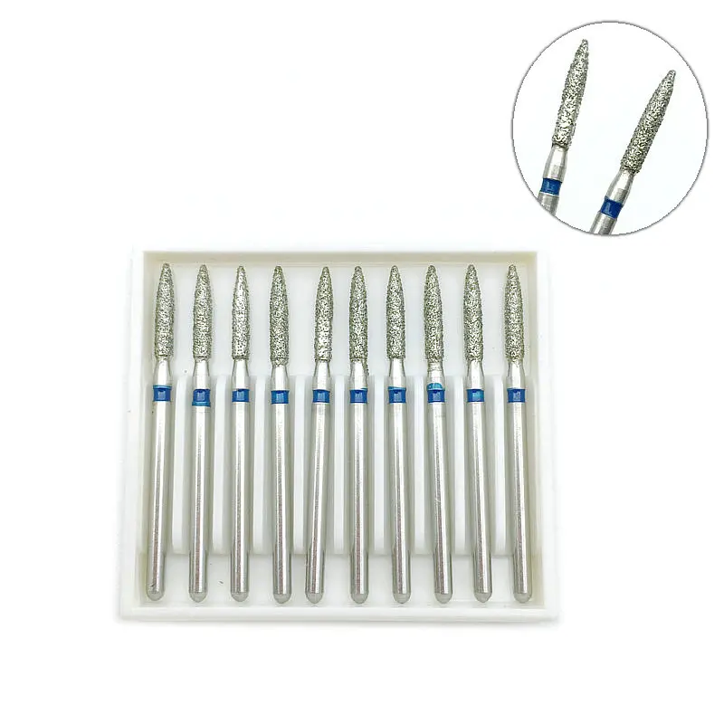 1 коробка высококачественные Стоматологические алмазные боры FG 6 мм средняя