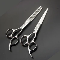 5 56 inch barber hairdressers scissors hair cutting scissors set hairdressing supplies 440c salon thinning clipper