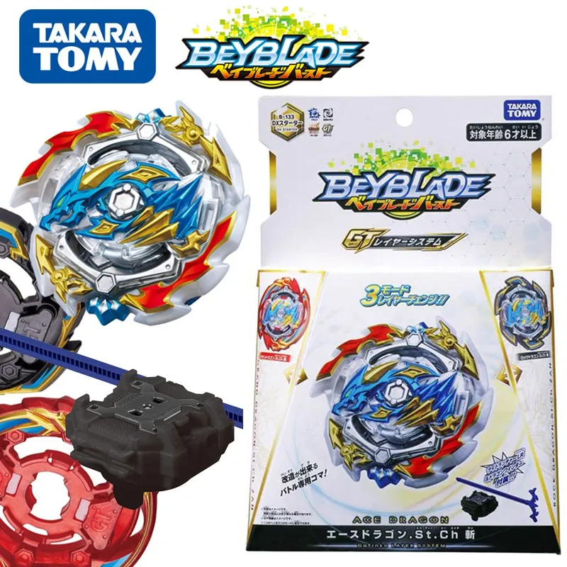 B-133 DX стартер Ace Dragon Sting Charge Zan (с пусковым устройством)/свободные детали/Takara Tomy Beyblade