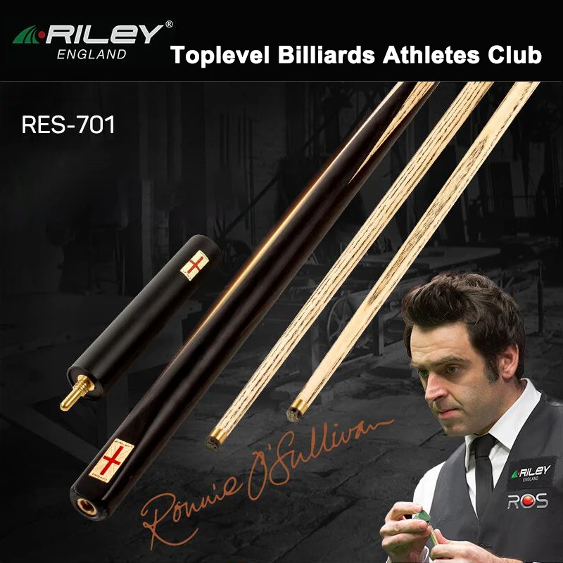 

Original RILEY RES701 High-end Handmade One Piece Snooker Cue with Case with Extension 9.5mm One Piece Billiard Snooker Stick