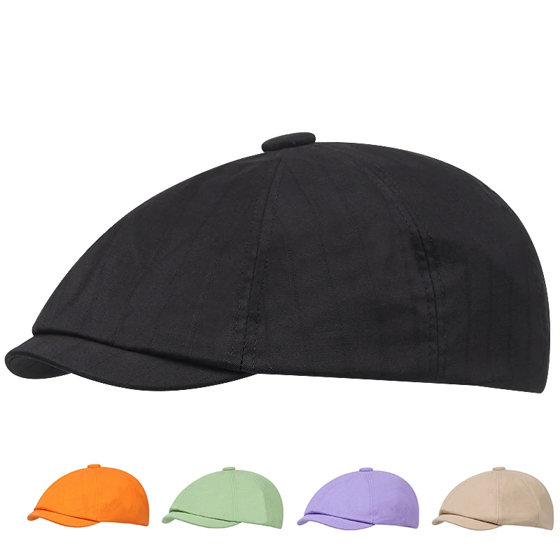 

Multi-color Fashion Beret Retro Men's Ladies Newsboy Hat Daddy Hat Taxi Driver Hat
