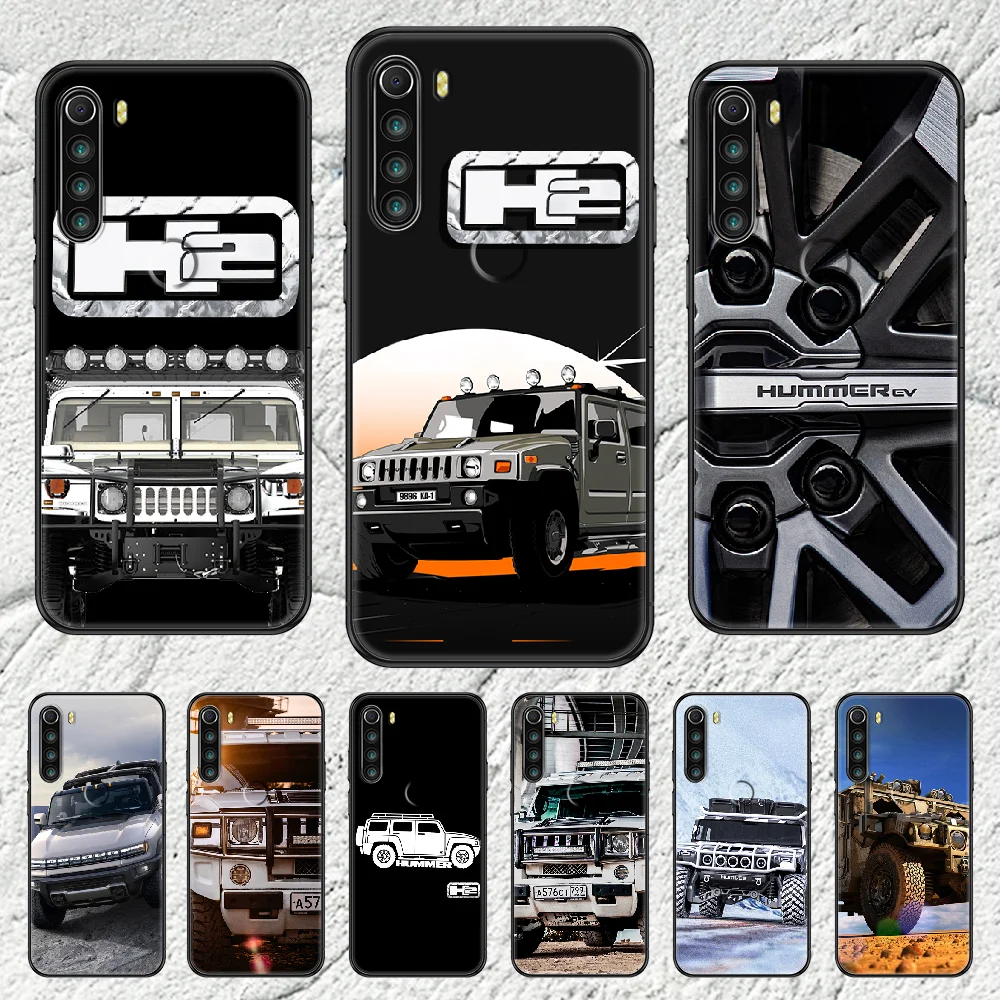 Чехол для телефона с логотипом Hummer H2 Xiaomi Redmi Note 7 7A 8 8T 9 9A 9S 10 K30 Pro Ультрачерный