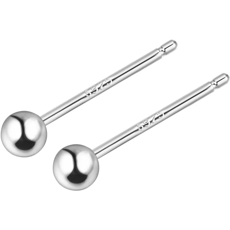 

Korean Trendy 925 Sterling Silver Stud Earring Cute Small Daily Piercing Earrings For Women Elegant Temperament Fashion Jewelry