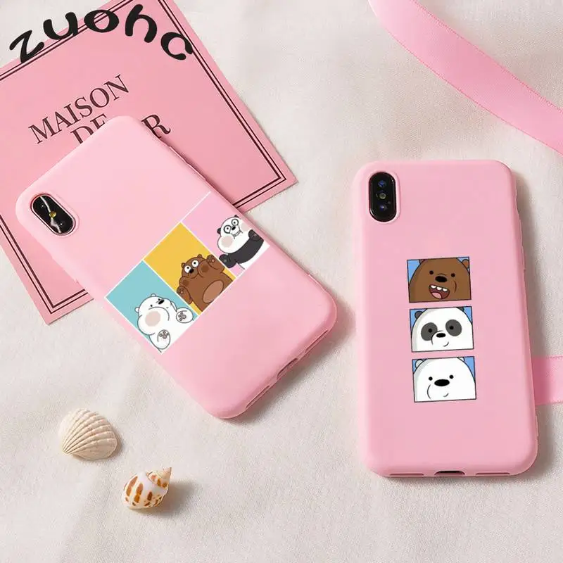 

We Bare Ice Bear Pandas Phone Case Soft Case For IPhone 12 11 Pro Max XS XR 8 7 6s Plus 11Pro 7Plus 8Plus