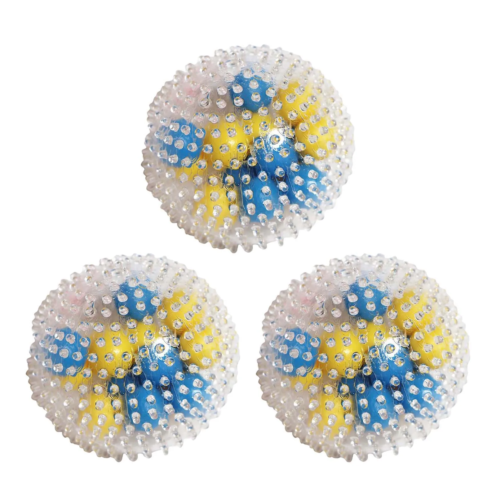 

1/2/3PC Bead Ball Vent Decompression Burr Flower Seven Colored Burr Ball Vent Ball Toys Squeeze Toys For Kids Adults Squishy Toy