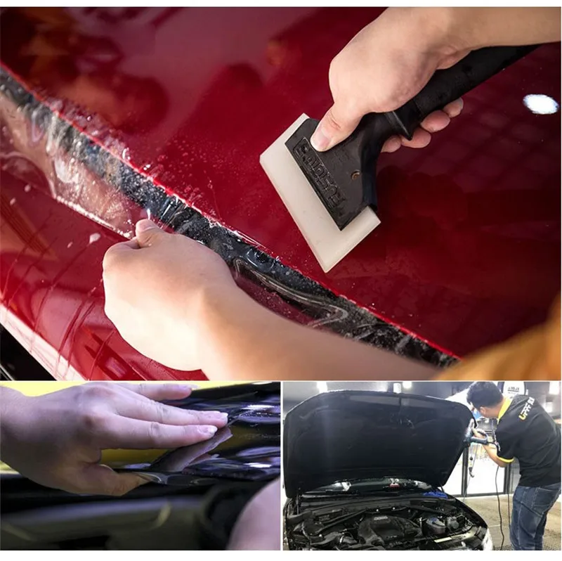 8 шт./компл. автомобиля Оттенок виниловая Обёрточная бумага пленка Ракель скребок