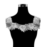 venise white venise wedding fake collar guipure lace fabric embroidery neckline trimmings appliques patch diy sewing ornament