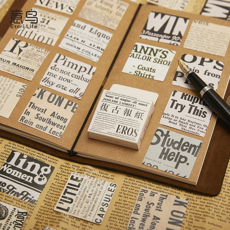 46 шт./лот винтажные Стикеры для газет нежелательный журнал декоративные