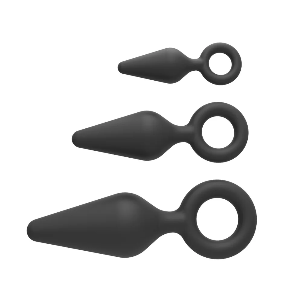 Silicone Butt Plug Ring Anal Plugs Unisex Sex Stopper 3 Different Size Adult Toys for Men/Women Trainer For Couples SM | Красота и