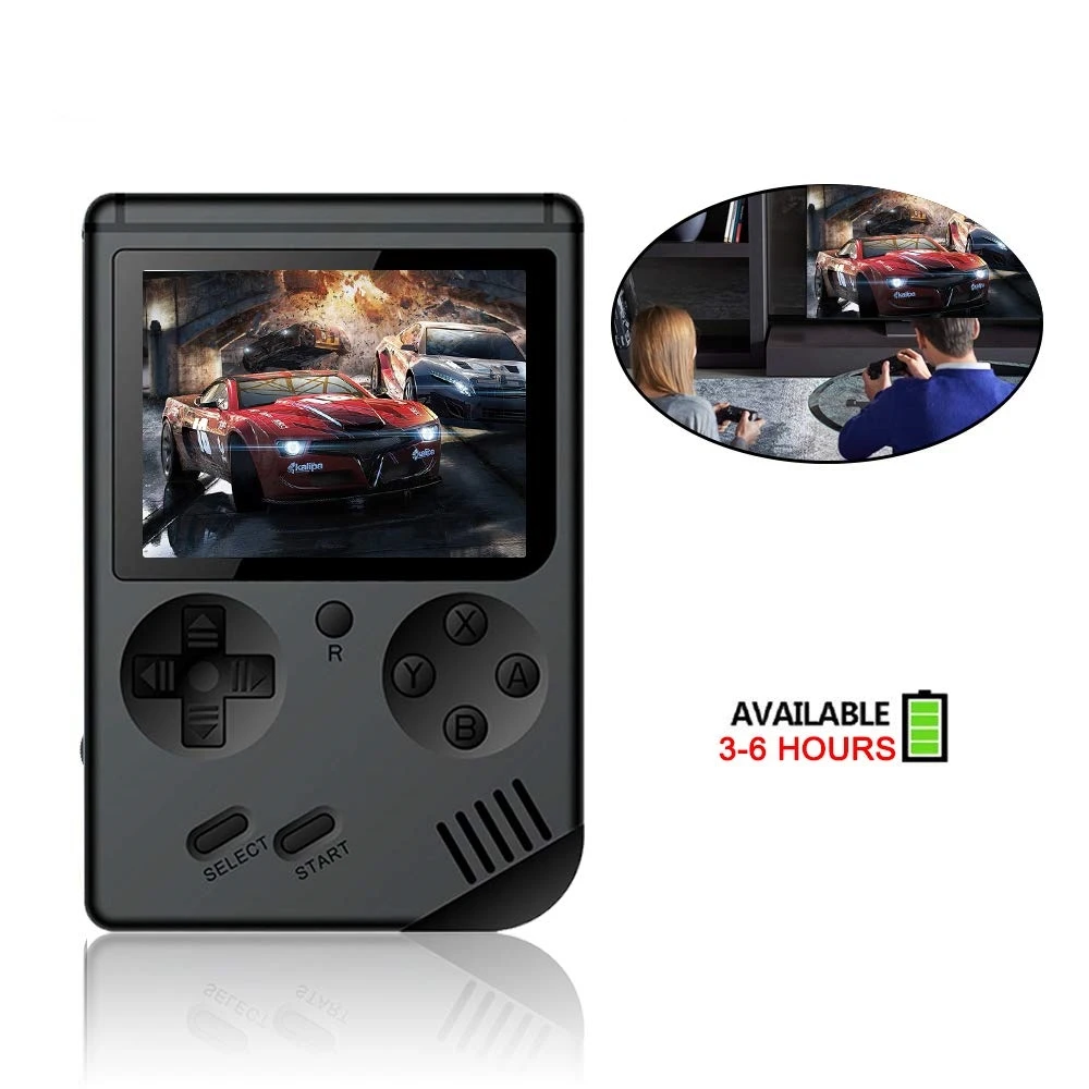 Портативная мини игровая консоль для мальчиков 400 игр 8 бит ностальгическая