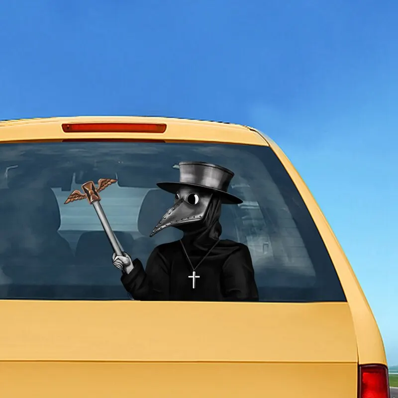 

Halloween Windshield Wiper Stickers Horror Serie Auto Stickers for Car Rear Windshields Halloween Other 3D Sticker Car Styling