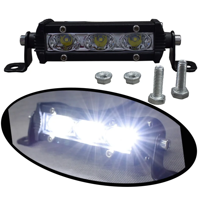 Car LED Light 15W CREE Motorcycle Headlight Bright ATV UTV Lights DRL Truck Side Lamp 12V 24V