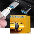 Стайлинг автомобиля Тип C к USB автомобильный зарядный адаптер кабель для Chrysler 300C M PT Cruiser Grand Voyager Pacifica Sebring MK3 200 Town